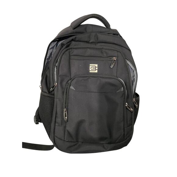 Bruno Cavalli Padded Computer Black Backpack - Picture 1 of 5